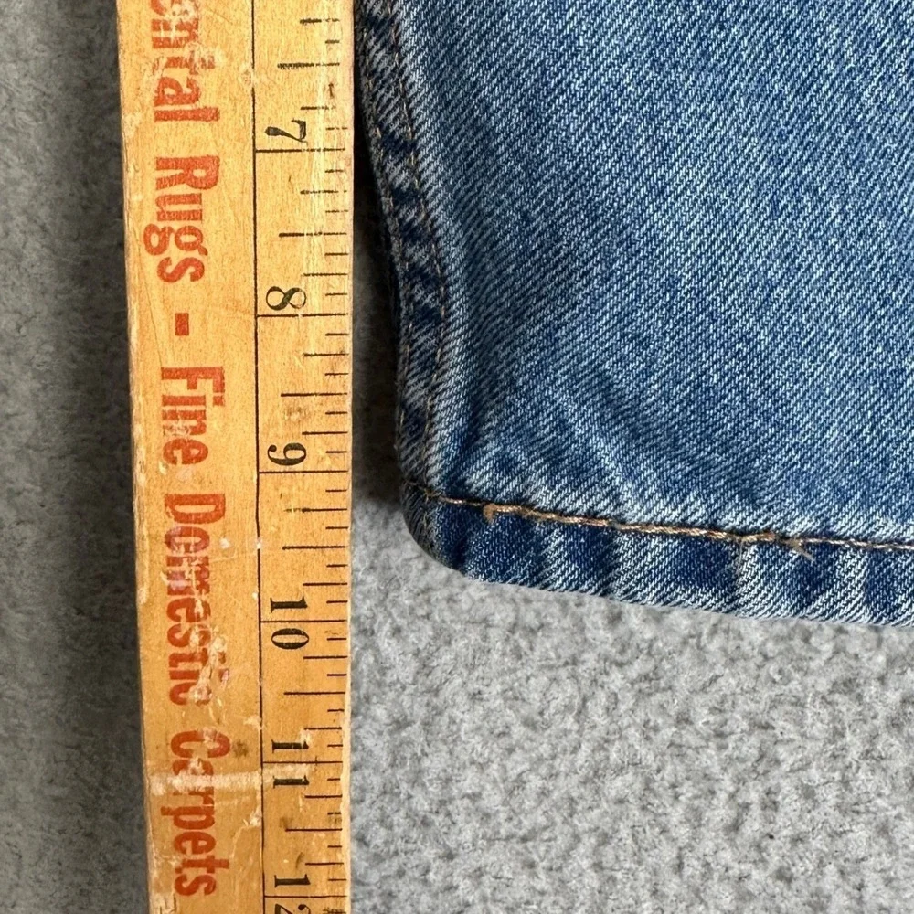 Levis 405 Shirts Mens 40 Blue Standard Fit 5-Pocket Denim Flat Front Red Tab EUC